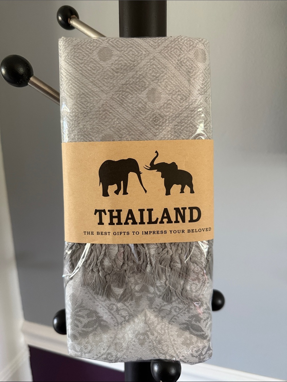Thailand 100% Cashmere Grey Scarf